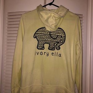 Ivory Ella yellow hoodie size medium